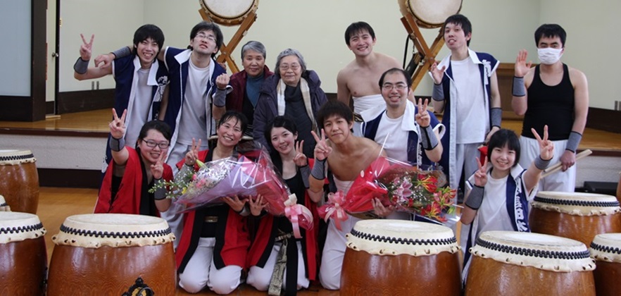 太鼓の「打つ」、「動く」、「叫ぶ」が効く